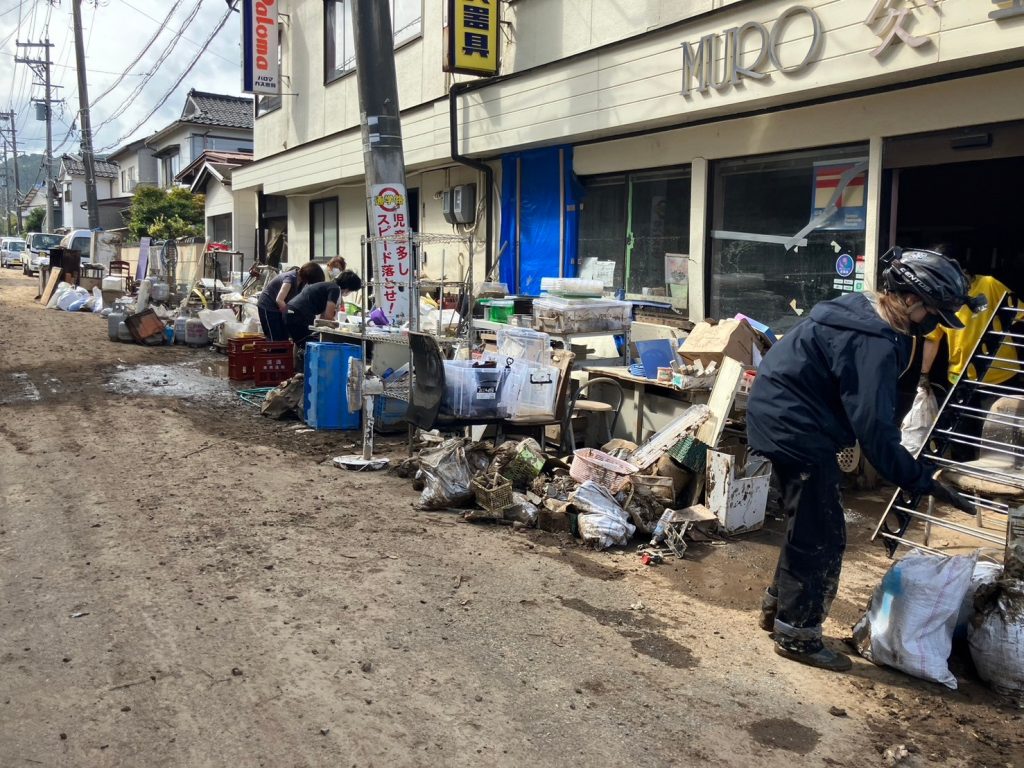 災害支援　ユナイテッドアース　能登半島豪雨支援