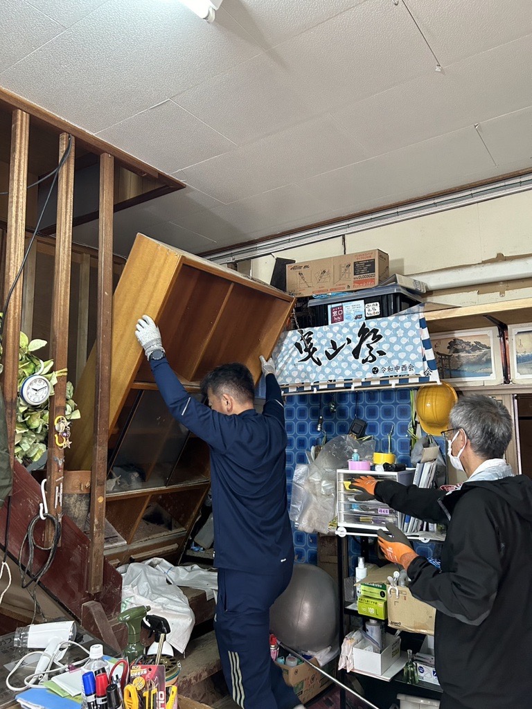 能登半島豪雨　ボランティア　輪島　ユナイテッドアース